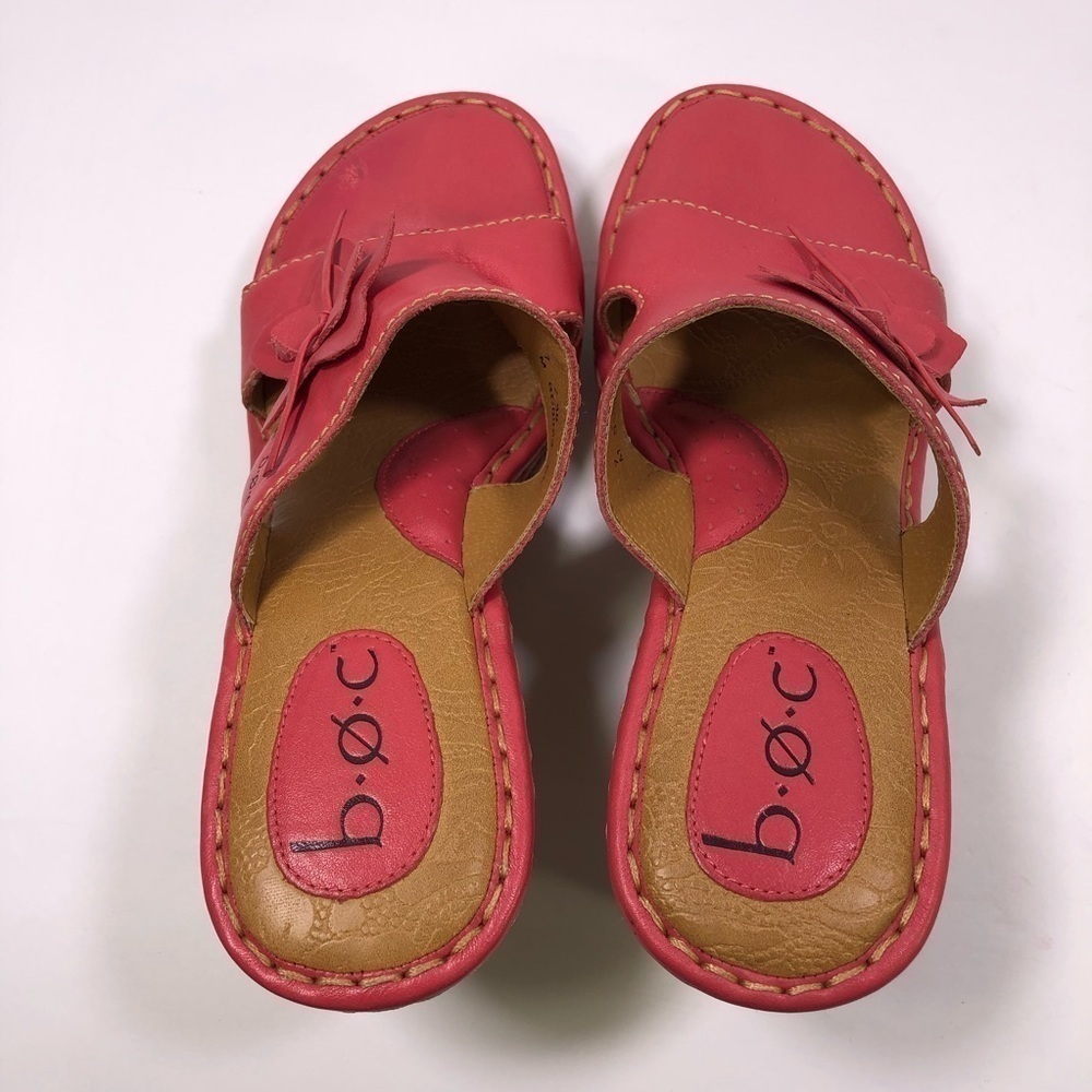 BOC Women’s Pink Flower Wedges - Picture 7 of 9
